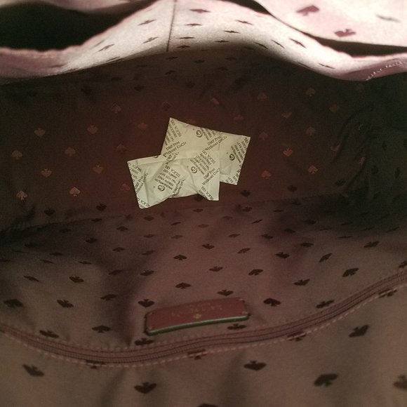 MAKE AN OFFER kate spade glittery glitter shimmy sparkle nova red tote new - Picture 6 of 6